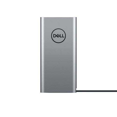 "The Dell Notebook Power Bank Plus - USB-C, 65Wh, is the world&rsquo;s first USB-C notebook power bank to charge the widest range of USB-C laptops, as well as mobile devices. It offers a high power delivery of up to 65W and can charge laptops and mobile devices with voltage profiles of 5V, 9V, 15V or 20V. Its large 65Wh, 6-cell battery keeps your laptops, tablets and smartphones running longer. Plug your smartphone into the secondary USB-A port to charge it alongside your USB-C laptop or use it as an extra port to view and edit content from your smartphone or flash drive. Device Type: External battery pack Color: Silver Quantity: 1 Technology: Lithium ion Capacity: 65 Wh Cables Included: Power Adapter Not Included Features: LED indicator, 1 USB-C charging port, 1 USB-A charging port Service & Support: Limited warranty - 1 year Width: 3.1 in Depth: 6.4 in Height: 0.9 in Weight: 16.93 oz Designed For: Dell Latitude 5285 2-in-1, 5289 2-In-1, 5290, 5290 2-in-1, 5490, 5491, 5590, 7285 2-in