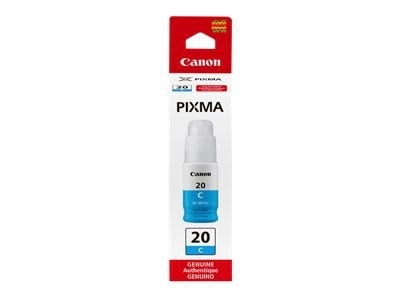 Canon GI 20 C - 70 ml - cyan - original - ink refill - for PIXMA G5020 MegaTank, G6020 MegaTank, G7020 1