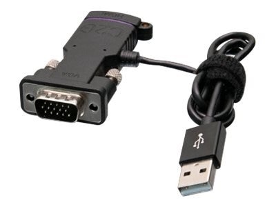 C2G VGA to HDMI Adapter for Universal HDMI Adapter Ring - Adapter - USB, HD-15 (VGA) male to HDMI female - black - 1080p support 1