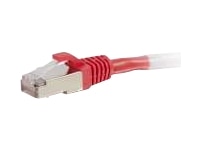 C2G 10ft Cat6 Ethernet Cable - Snagless Shielded (STP) - Red - patch cable - 10 ft - red 1