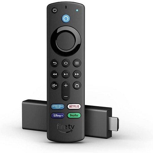 Amazon Fire TV Stick 4K - Digital multimedia receiver - 4K - HDR - 8 GB -  black - with Alexa Voice Remote (3rd Generation)