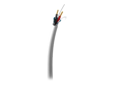 C2G 18 AWG Plenum-Rated Bulk Shielded Speaker Wire - Bulk speaker cable - 500 ft - shielded - white 1