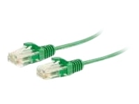 C2G 7ft Cat6 Ethernet Cable - Slim - Snagless Unshielded (UTP) - Green - patch cable - 7 ft - green 1