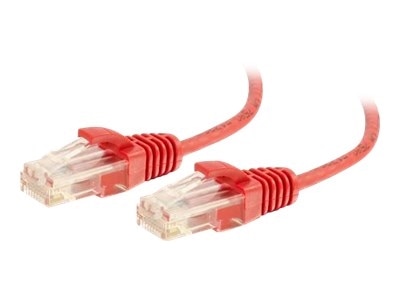 C2G 3ft Cat6 Snagless Unshielded (UTP) Slim Ethernet Network Patch Cable - Red - patch cable - 3 ft - red 1