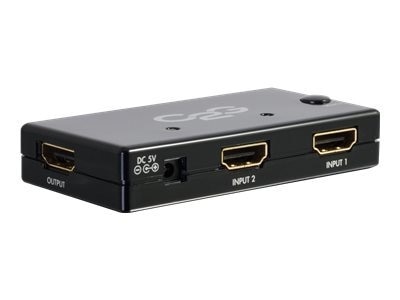 C2G 2-Port HDMI Switch - Auto Switch - Video/audio switch - 2 x HDMI - desktop 1
