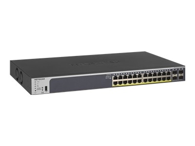 24-port NETGEAR GS728TP - V2 - switch - L3 - smart - 24 x 10/100/1000 (PoE+) + 4 x Gigabit SFP - rack-mountable - PoE... 1