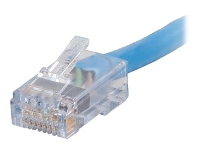 C2G 25ft Cat6 Non-Booted UTP Unshielded Ethernet Network Patch Cable - Plenum CMP-Rated - Blue - stacking cable - 1.6 ft 1