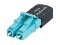 C2G Duplex LC 50/125 Multimode Fiber Loopback - loopback connector - light blue 1