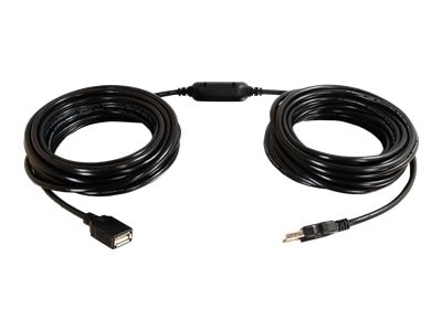 C2G 25ft USB Active Extension Cable - USB 2.0 - M/F - USB extension cable - 25 ft 1