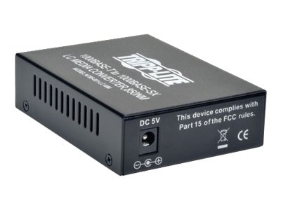 Tripp Lite LC Multimode Fiber Media Converter Gigabit 10/100/1000 RJ45 - fiber media converter - 10Mb LAN, 100Mb LAN,... 1