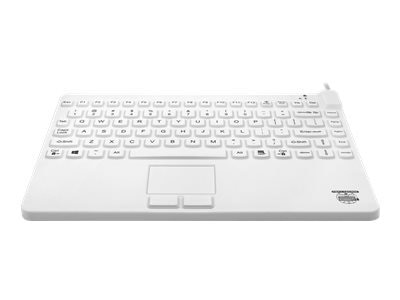 Man & Machine Slim Cool - Medical Grade, Washable, Disinfectable - keyboard - backlit - USB - hygienic white 1