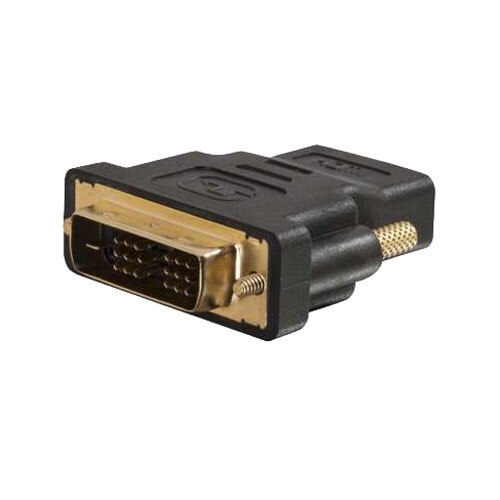 C2G Velocity Inline Adapter - Adaptador de vídeo - HDMI/DVI - DVI-D (M) - HDMI de 19 espigas (H) - negro 1