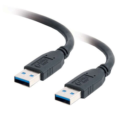 C2G - Cable USB - USB tipo A de 9 patillas (M) - USB tipo A de 9 patillas (M) - 1 m (3.28 ft) ( USB / Hi-Speed USB / USB 3.0 ) - negro 1