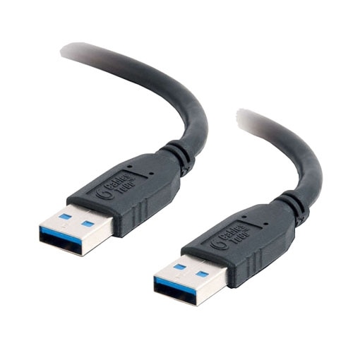 C2G - Cable USB - USB tipo A de 9 patillas (M) - USB tipo A de 9 patillas (M) - 3 m (9.84 ft) ( USB / Hi-Speed USB / USB 3.0 ) - negro 1