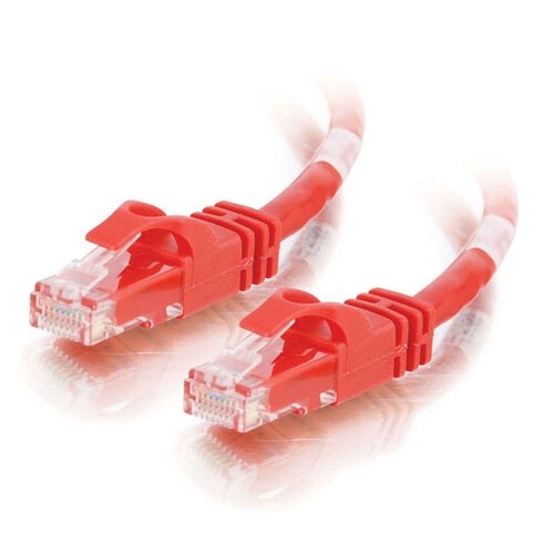 C2G Cat6 550MHz Snagless Patch Cable - cable de interconexión - 1 m - rojo 1