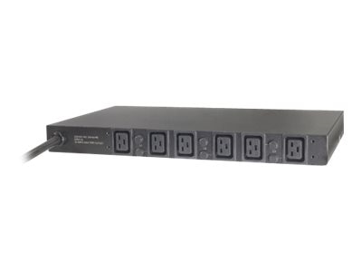APC Basic Rack PDU - Unidad de distribución de alimentación ( montaje en bastidor ) - CA 230 V - 6 conector(es) de salida - 1U 1