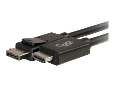 C2G 3m DisplayPort to HDMI Adapter Cable - Black - Cable de vídeo - DisplayPort (M) a HDMI (M) - 3 m - blindado - negro 1