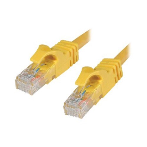C2G - Câble Ethernet Cat6 (RJ-45) UTP - Jaune - 0.5m 1