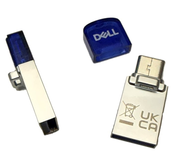 Clé USB combinée USB A/C 3.2 Dell de 256 Go - Capuchon détachable