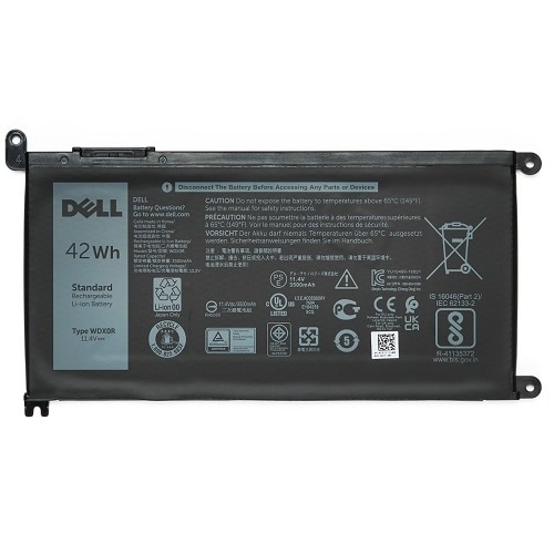 Batterie de remplacement au lithium ion Dell de 3 cellules à 42 Wh pour certains ordinateurs portables 1