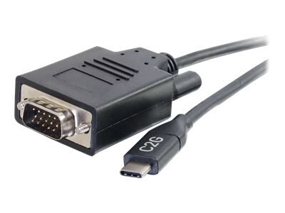 C2G 6ft USB C to VGA Adapter Cable - Video Adapter - Adaptateur vidéo externe - USB-C - D-Sub 1