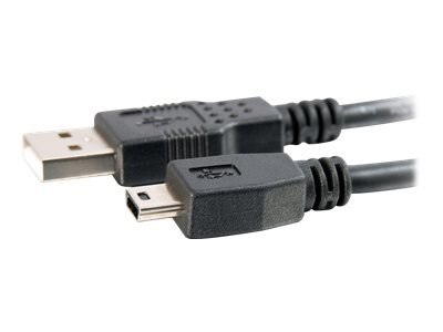 C2G 1m (3ft) USB Cable - USB A to Mini B - M/M - Câble USB - USB (M) pour mini USB type B (M) - USB 2.0 - 1 m - noir 1