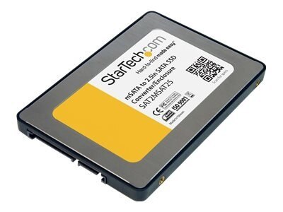 StarTech.com Boîtier convertisseur SSD SATA vers Mini SATA 2,5-pouce - Adaptateur SSD SATA vers mSATA 2,5 po - boitie... 1