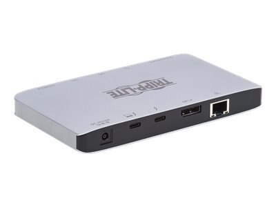 Tripp Lite Thunderbolt 3 Dock, Dual Display - 8K DisplayPort, USB 3.2 Gen 2, USB-A/C Hub, Memory Card, GbE, Black - s... 1