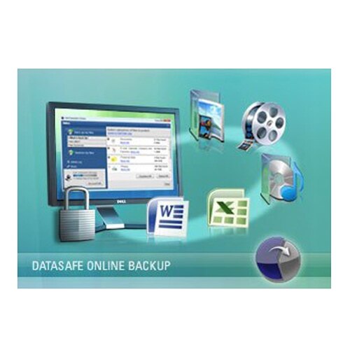 Dell – Sauvegarde en ligne DataSafe – Version améliorée de 3 Go à 30 Go / contrat de 3 mois 1