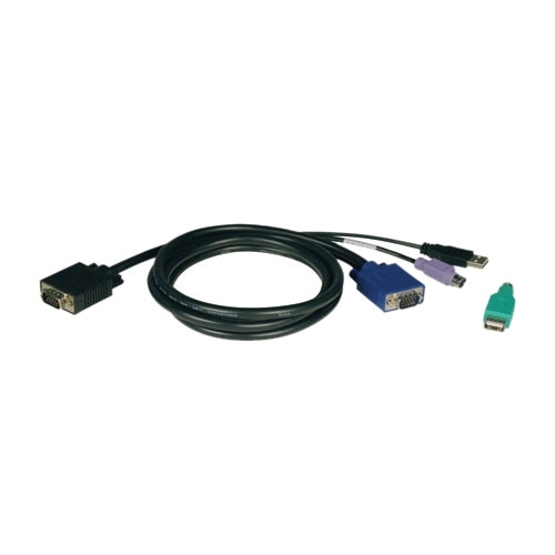 Tripp Lite 6ft USB / PS2 Cable Kit for KVM Switches B040 / B042 Series KVMs 6' - kit de câbles clavier / vidéo / sour... 1