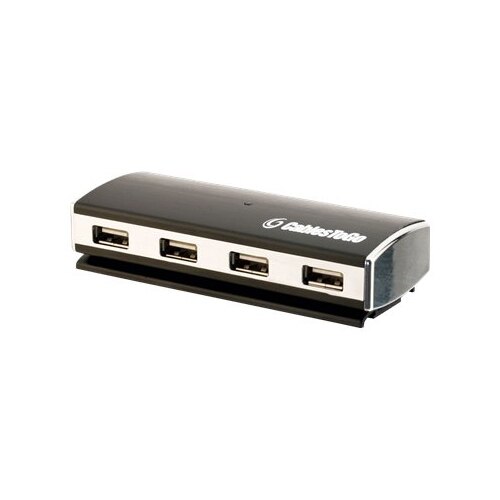 C2G 4-Port USB 2.0 Hub aluminium avec adaptateur 1