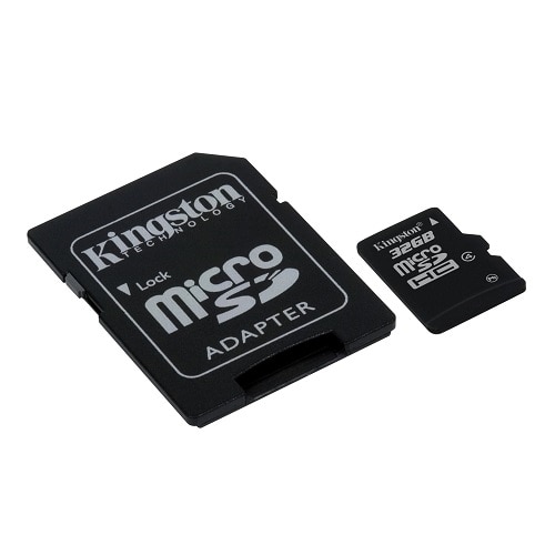 Kingston - Carte mémoire flash (adaptateur microSDHC - SD inclus(e)) - 32 Go - Class 4 - micro SDHC 1