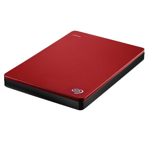Seagate 1TB Backup Plus Slim Portable Drive - USB 3.0 - rouge 1