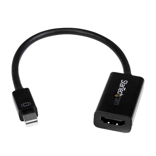 StarTech.com Adaptateur / Convertisseur actif Mini DisplayPort 1.2 vers HDMI 4K pour MacBook Pro / MacBook Air Mini DP - M/F - Blanc - Convertisseur vidéo - DisplayPort - HDMI - noir 1