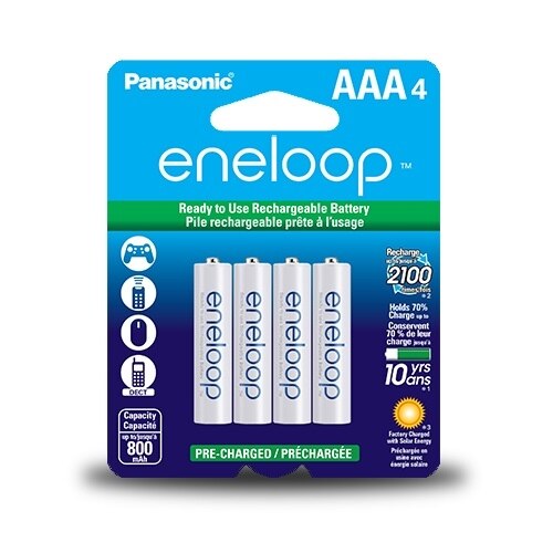 Panasonic eneloop BK-4MCCA4BF - Batterie 4 x type AAA - NiMH - (rechargeables) - 800 mAh 1
