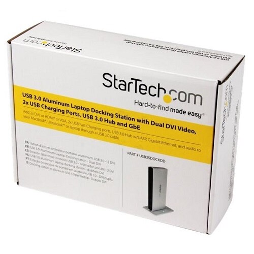 StarTech.com Station d'accueil USB - Réplicateur de ports USB 3.0 - Double affichage DVI avec adaptateurs HDMI et VGA... 1