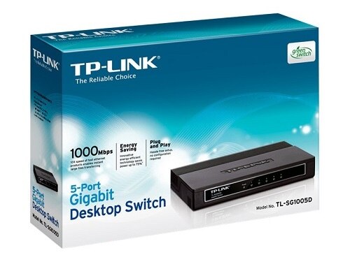 TP-Link 5-Port Gigabit Ordinateur de bureau Commutateur - 5 x 10/100/1000 - TL-SG1005D 1