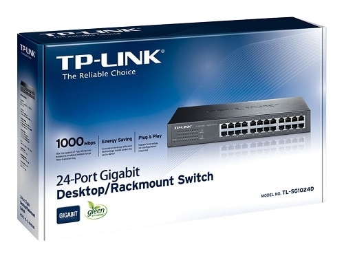 24-port TP-LINK TL-SG1024D 24-Port Gigabit Switch - Commutateur - non géré - 24 x 10/100/1000 - Ordinateur de bureau 1