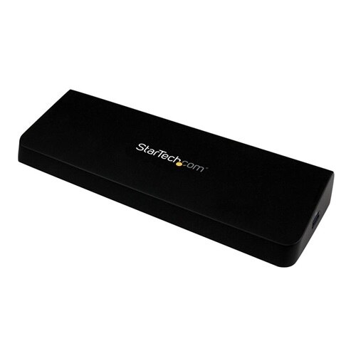 StarTech.com Station d'accueil USB 3.0 PC portable / Ultrabook - 2 sorties vidéo HDMI / DisplayPort 4K - charge rapide USB - Station d'accueil - USB 1