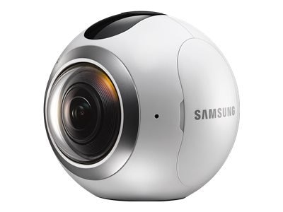 Samsung GALAXY Gear 360 - Caméra de poche - fixable - 4K / 30 pi/s - 15.0 MP - NFC, Wi-Fi, Bluetooth - blanc 1
