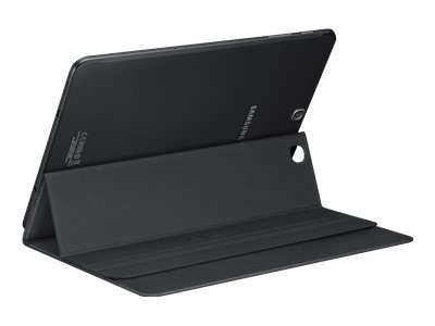Samsung Book Cover EF-BT810 - Protection à rabat pour tablette - touché cuir - noir - 9.7-pouce - pour Galaxy Tab S2 ... 1