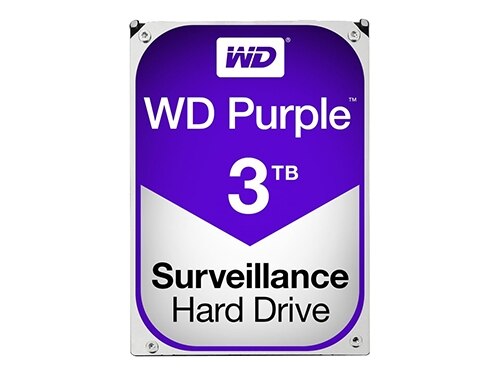 WD Purple Surveillance Hard Drive WD30PURZ - 3 To - interne - 3.5" - SATA 6Gb/s - 5400 tours/min - mémoire tampon : 64 Mo 1
