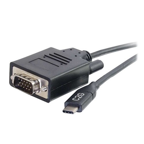 C2G 3ft USB C to VGA Adapter Cable - Video Adapter - Adaptateur vidéo externe - USB-C - D-Sub 1