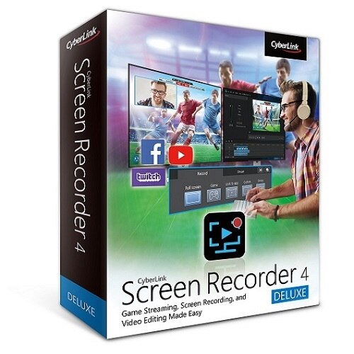 CyberLink Screen Recorder Deluxe - (v. 4) - Licence - Téléchargement - Win 1