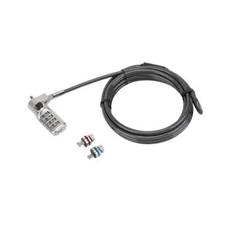 Targus Defcon 3-in-1 Universal Combo Cable Lock - Câble de sécurité - noir - 1.98 m 1