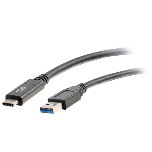 C2G 10ft USB 3.0 Type C to USB A - USB Cable - Black - M/M - USB C Cable - Câble USB de type-C - 3.05 m 1