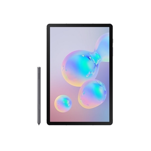 Samsung Galaxy Tab S6 - Tablette - Android 9.0 (Pie) - 128 Go - 10.5 Super  AMOLED (2560 x 1600) - Logement microSD - gris montagne