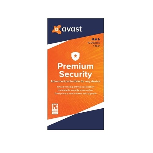 Avast Premium Security 2020 - Licence d'abonnement (1 an) - 10 dispositifs - ESD - Win, Mac, Android, iOS 1