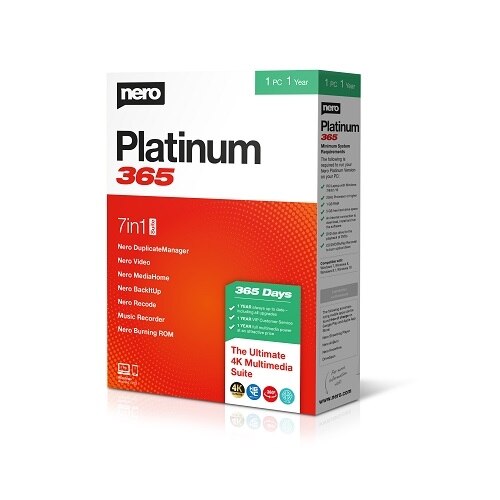Nero Platinum 365 - Licence d'abonnement (1 an) - 1 PC - ESD - Win - Americas 1