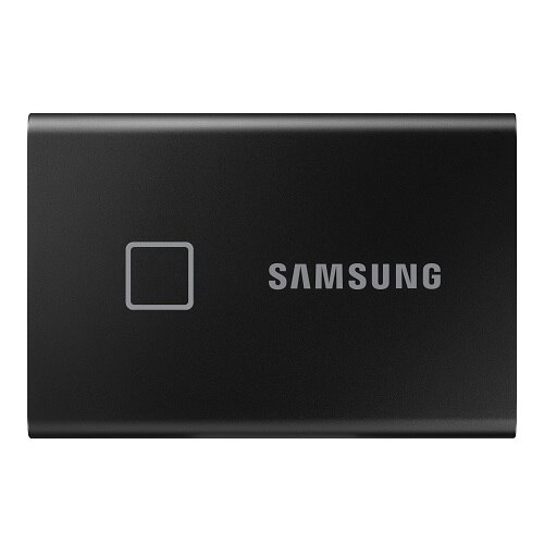 Samsung T7 Touch MU-PC1T0K - Disque SSD - chiffré - 1 To - externe (portable) - USB 3.2 Gen 2 (USB-C connecteur) - AES 256 bits - noir 1
